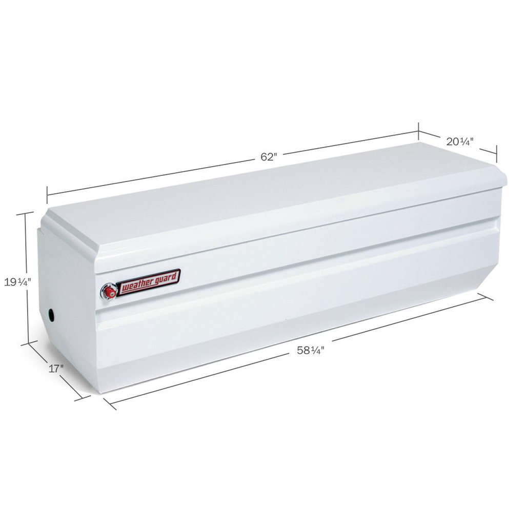 Weather Guard 62" Chest - Steel, White Finish