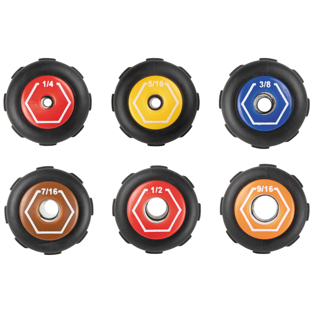 Color-Coded Magnetic Hollow-Shaft Heavy-Duty Nut Driver, 9/16-Inch