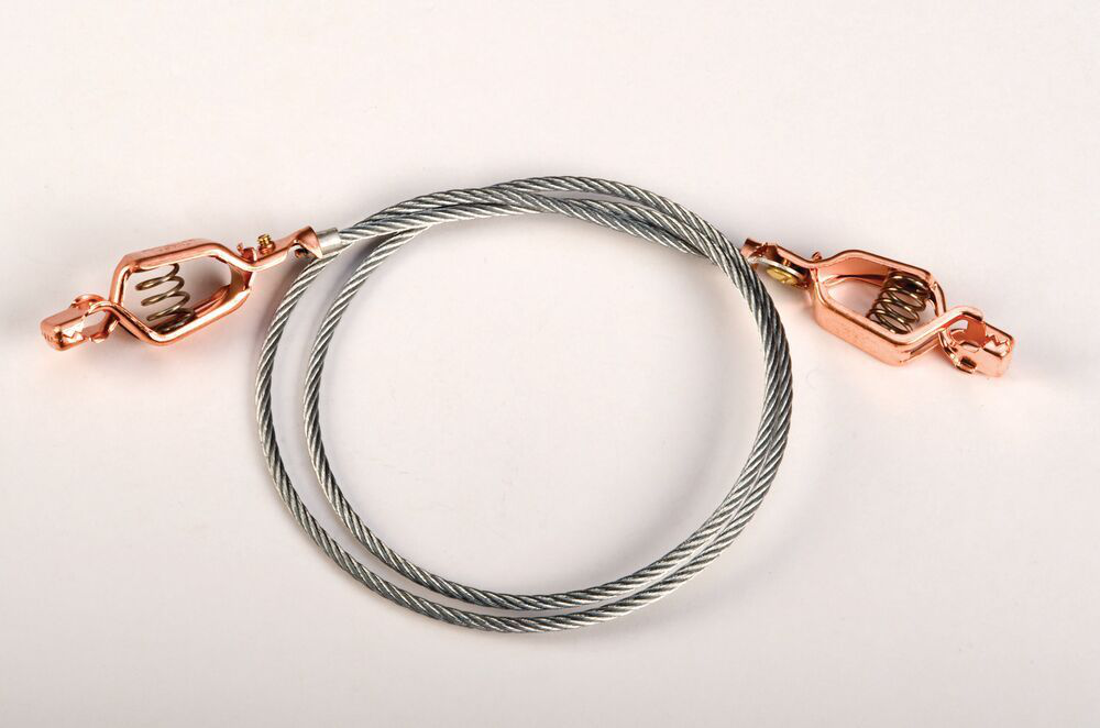 Antistatic Wire For Bonding and Grounding, With Dual Hand Clamps, 3 feet  (P/N 8500)