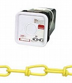 CHAIN,1/4" PROOF COIL,YELLOW,75'/SQ PAIL