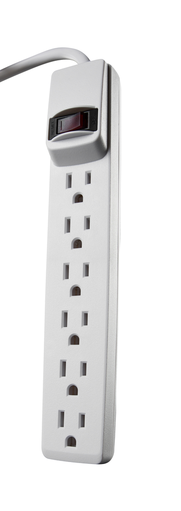 Woods POWERSTRIP, 6 OUTLET 6' CORD 6/BX