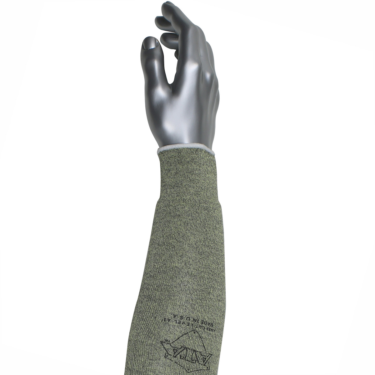 Kut Gard® MSATA/HA  Cut Resistant Sleeve, Size 25", Green, ANSI A3