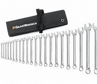 22-Pc. Long Pattern Combination Non-Ratcheting Wrench Set Metric