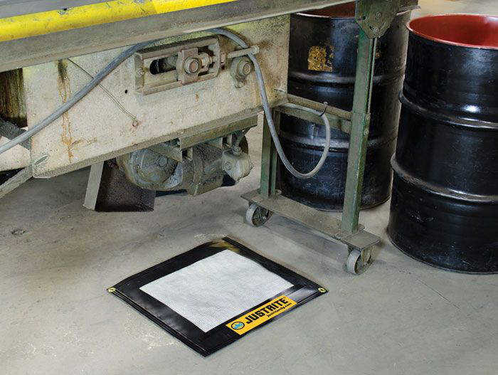 21"W x 23"L, 1.25 Gallon Spill Capacity, Drip Pad, With 5-Pack Sorbents - 28458