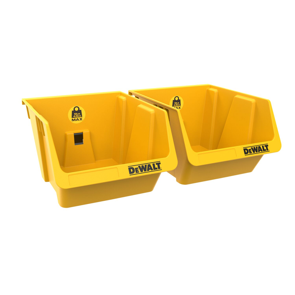 PLASTIC BINS - 2 PACK