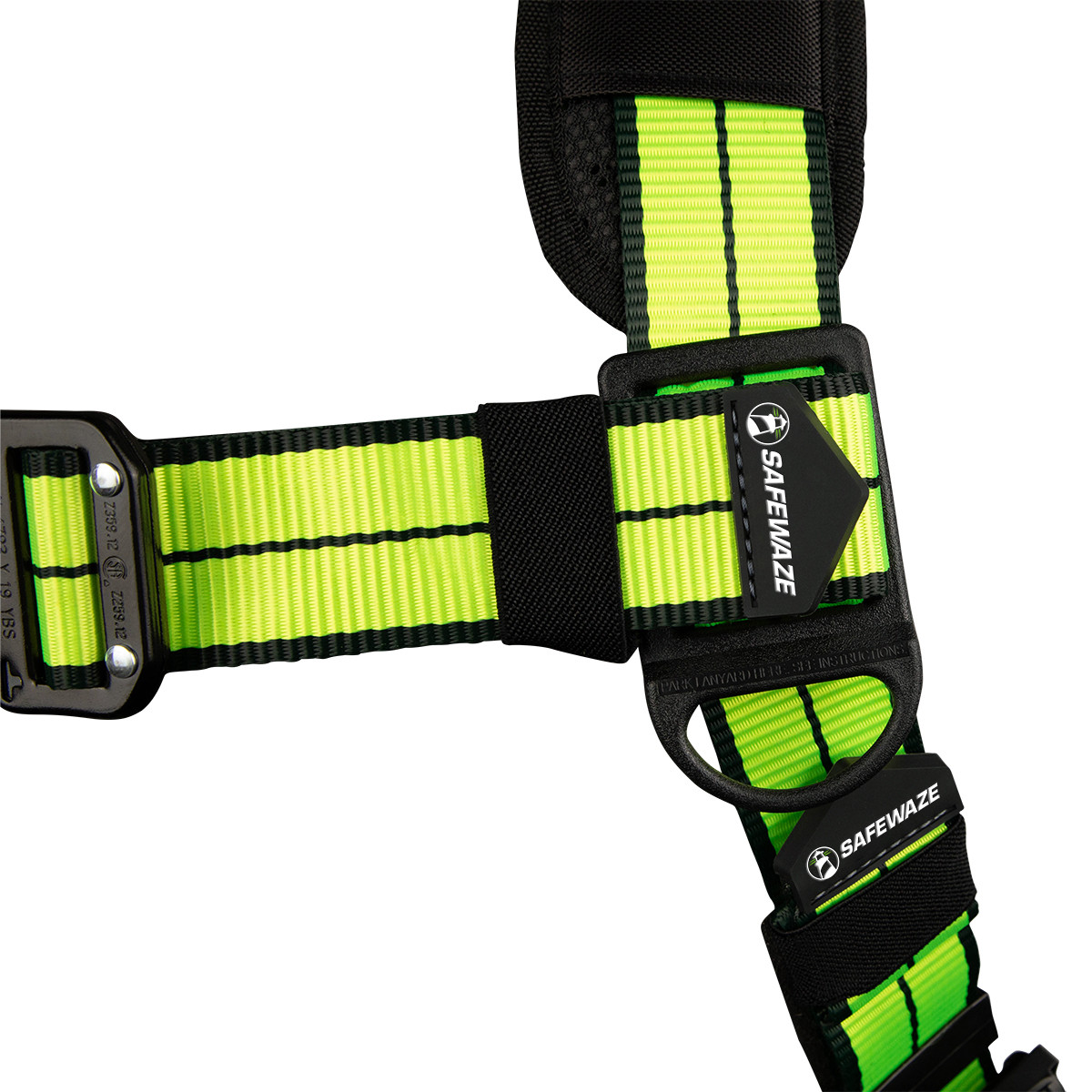 SafeWaze PRO+ Full Body Harness: 1D, QC Chest, TB Legs  (L/XL)
