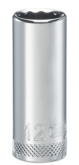 DEWALT 001Pc 38Dr Deep Socket-12Pt-12