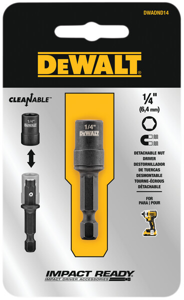 DEWALT Nut Driver, Detachable, 1/4-Inch