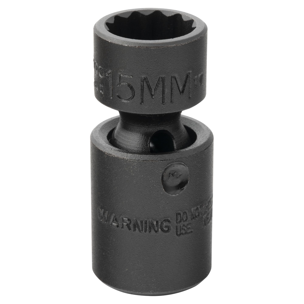 Proto® 3/8" Drive Universal Impact Socket 15 mm - 12 Point 1/ea