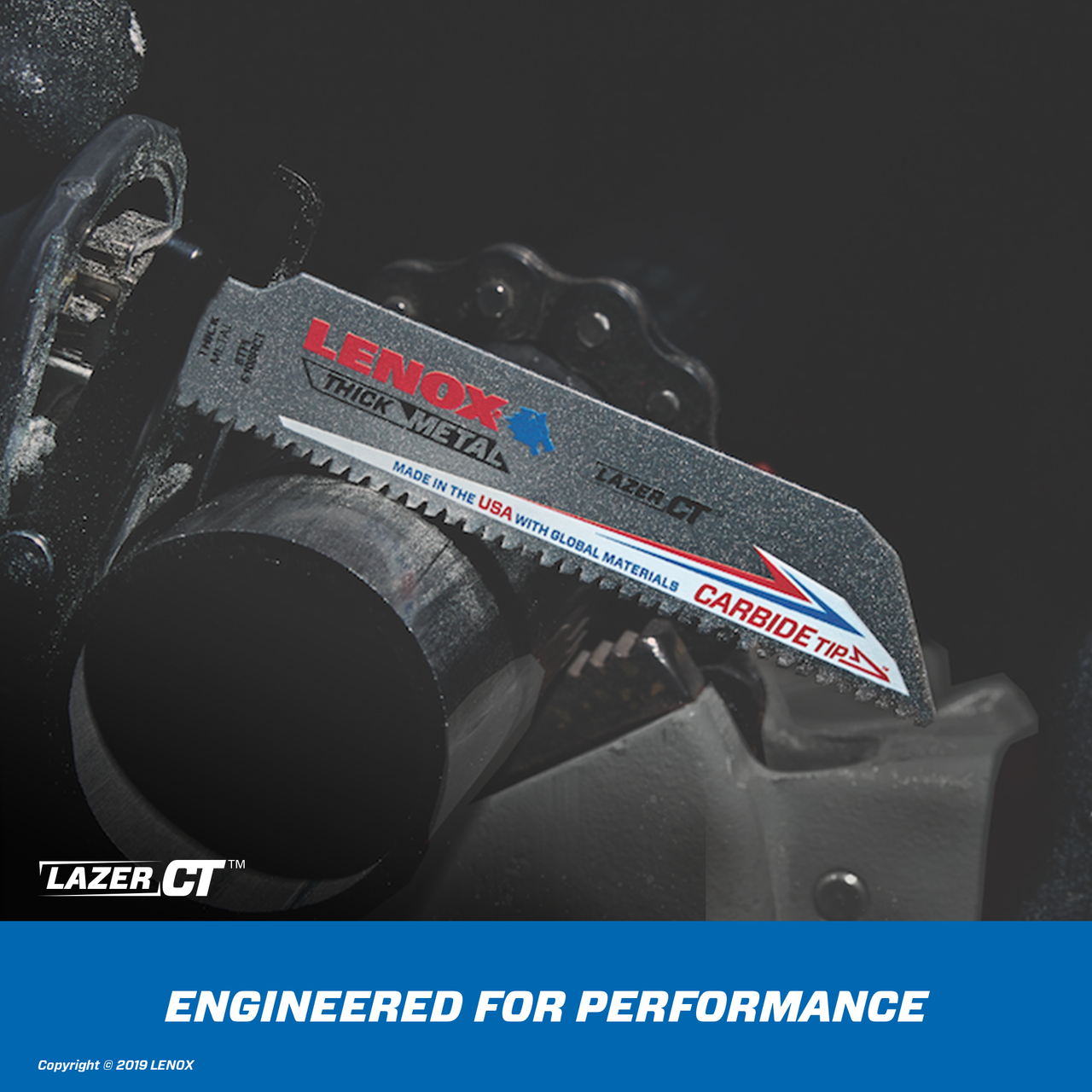 LENOX 9" 8TPi Lazer Ct 9108Rct Reciprocating Saw Blade, 5Pk