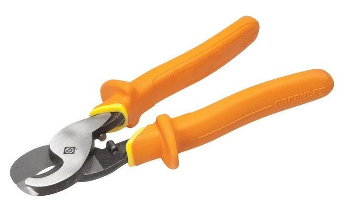GREENLEE Cable Cutter, High-Leverage, Insulated, Molded Handles