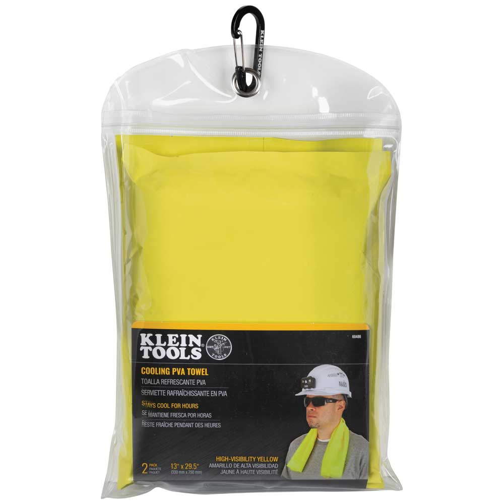 Cooling PVA Towel, High-Visibility Yellow, 2-Pack