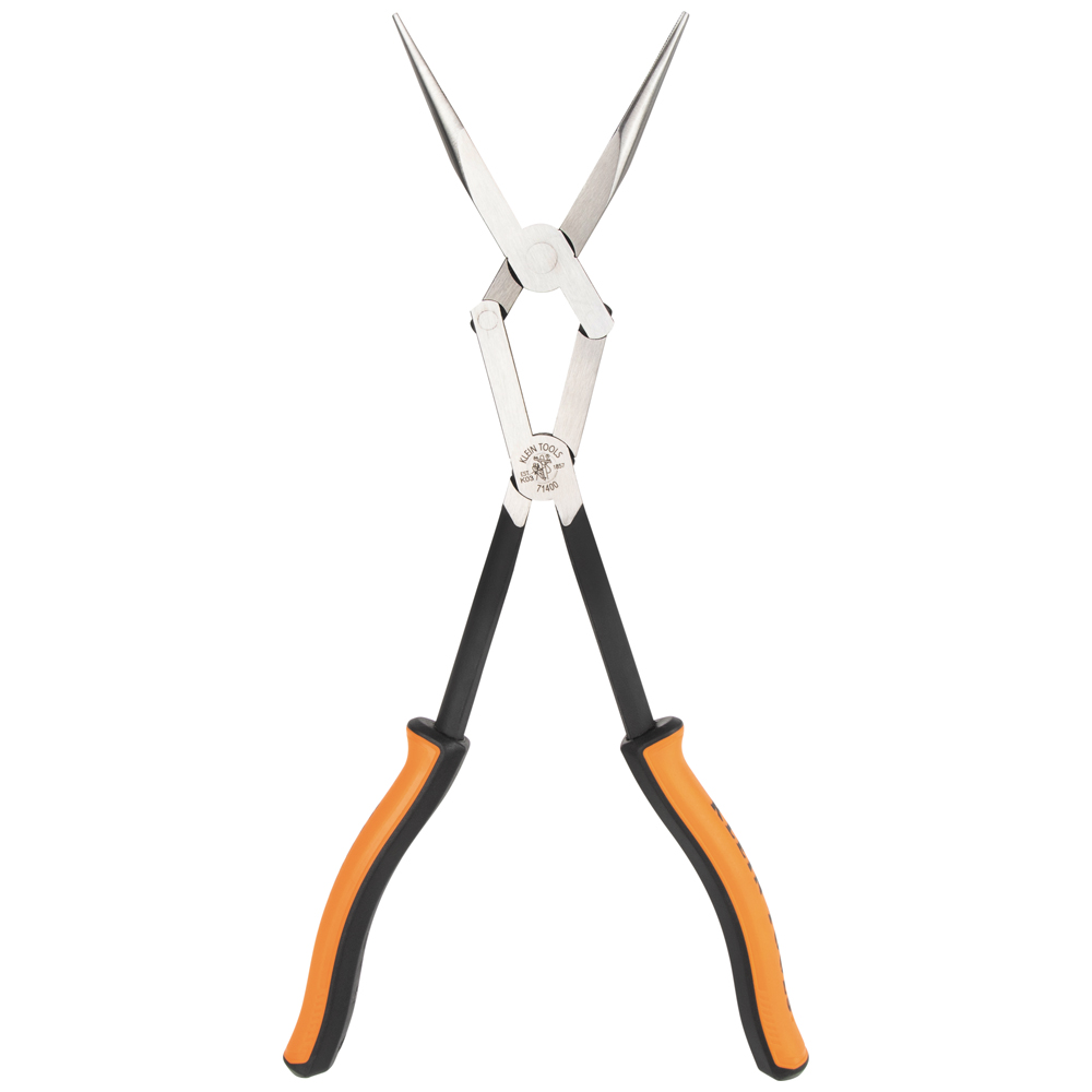 Pliers, Long Reach Needle Nose Pliers, Straight Nose, 13-Inch