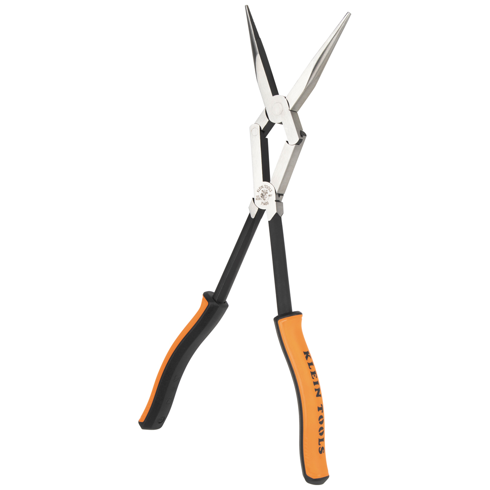 Pliers, Long Reach Needle Nose Pliers, Straight Nose, 13-Inch