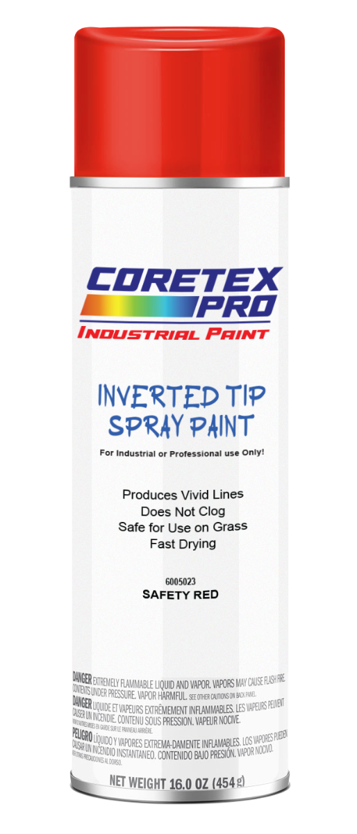 Coretex Upside Down Paint  APWA Safety Red 1/EA12/CS 60CS/Pallet