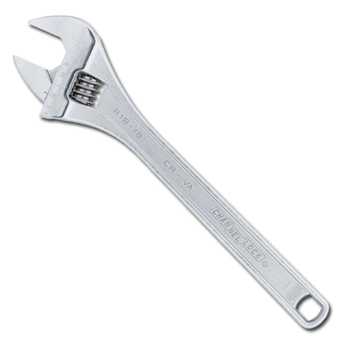 Channellock 18" Adjustable Wrench Chrome 1/EA