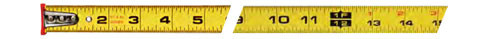25FTB9 Blade High Viz Mag Automatic Lock Short Tape Measure 6/PK