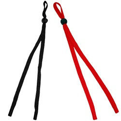 Safety Glasses Cords Elastic Slip On Black or Red 60/BX