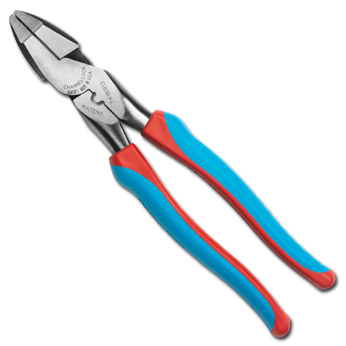 Channellock 9.5" CODE BLUE XLT Round Nose Linemen's Plier 1/EA  (P/N 369CRFTCB)
