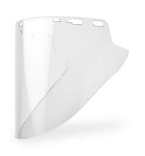 Face Shield Clear 10"x18.5"x.078MoldedCylinder Lexan Super PC/HC