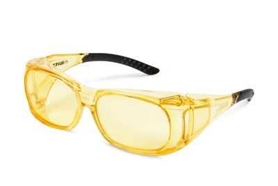 OVR-Spec II Amber Hard Coat Safety Glasses 12/BX