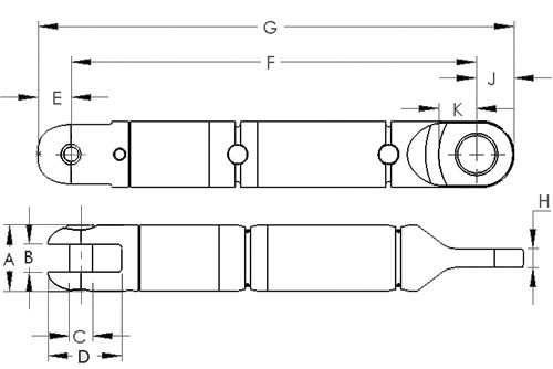 Wire Breakaway Swivel 7/8" Diameter