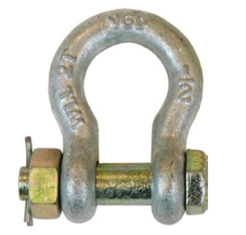 Anchor Shackle 7/16" Bolt Type Swl 3,000 Lb