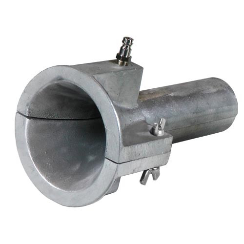Split Entry Bell Alum. w/ Lube Fitting - 2" Nom. Duct 1-7/8" Diameter