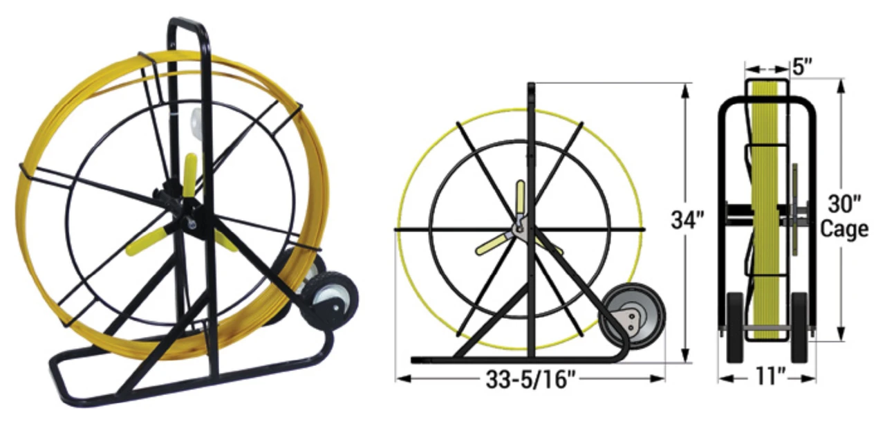 300ft Standard Duct Rodder 5/16" Diameter