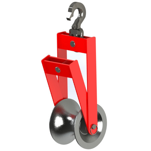 Sheave - Double Hanger 8" Wide x 11" Diameter  (P/N 32100-811)
