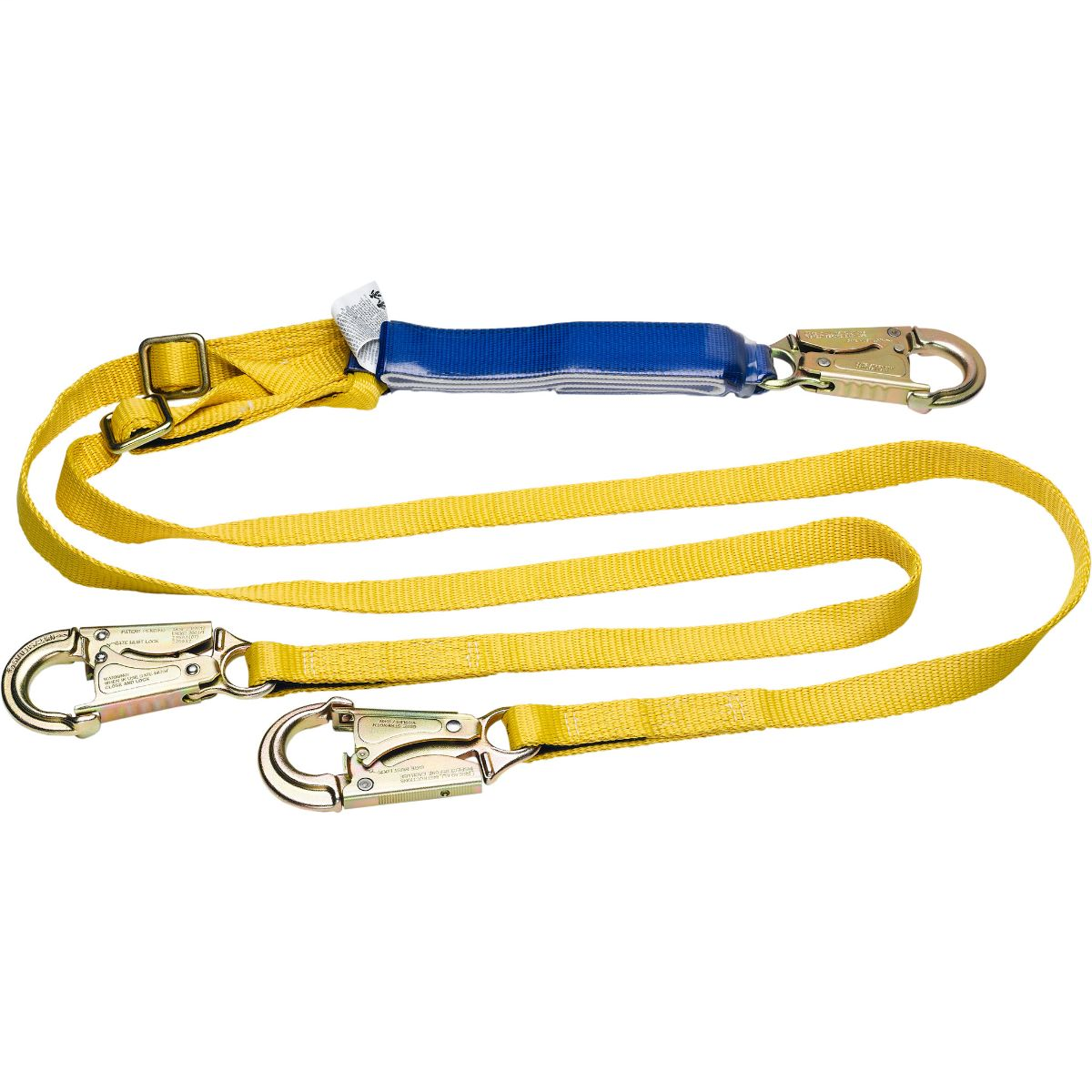 DeCoil Twinleg Lanyard (1" web, Snaphooks) Adjustable