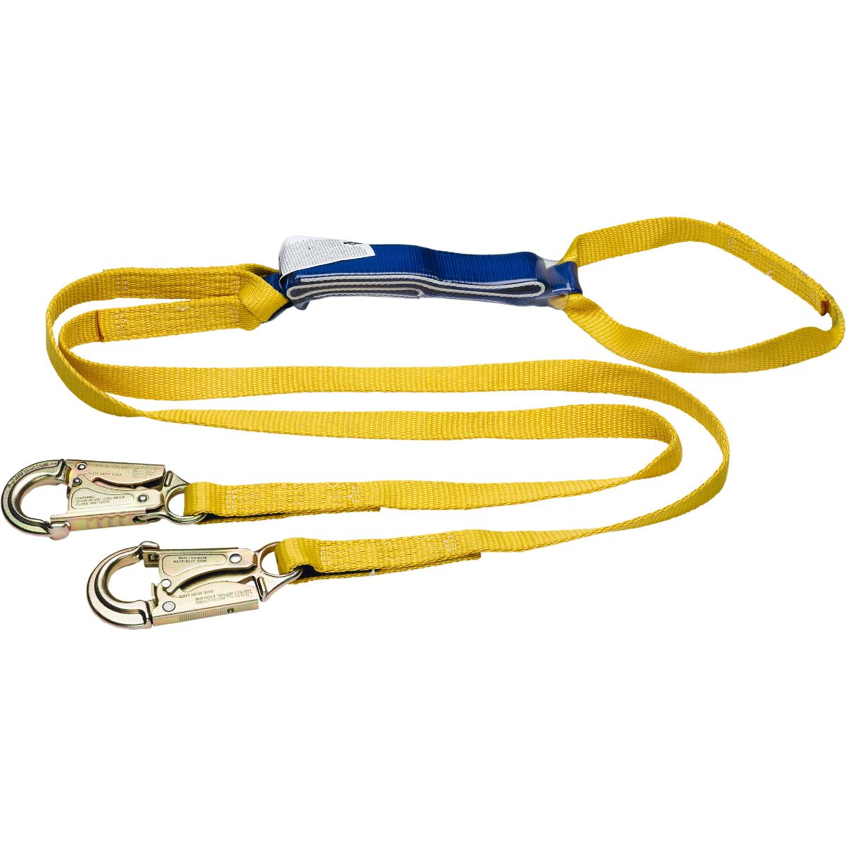 DeCoil Twinleg Lanyard (1" web, Loop and Snaphooks) -6'