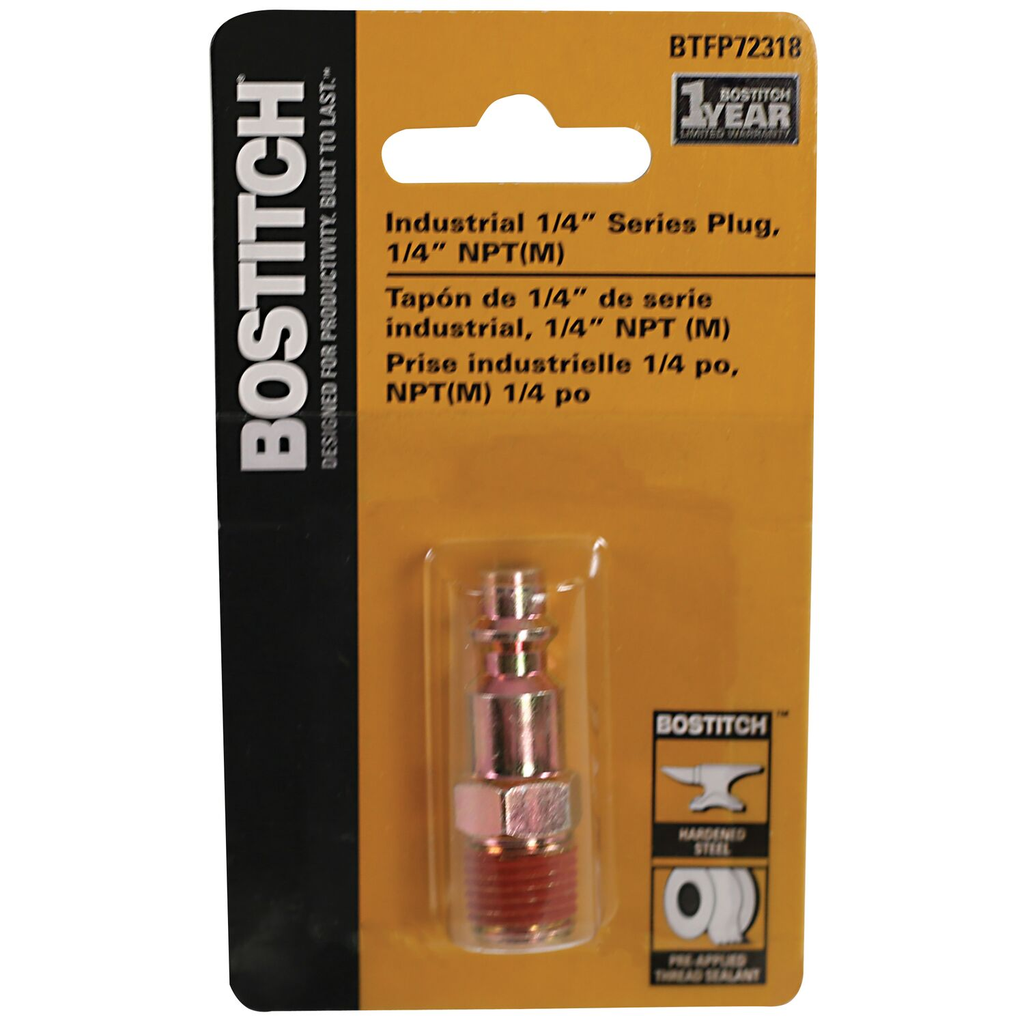 BOSTITCH PLUG, 1/4IN IND, 1/4IN NPT(M) BT