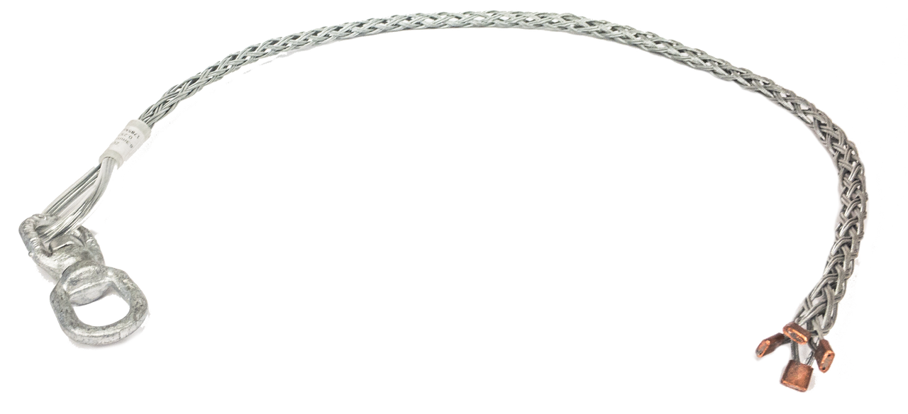 Slingco With Swivel Triple Weave Underground Pulling Grip With Barbell 4.25" - 4.875" Diameter 41" Lattice length 1/EA
