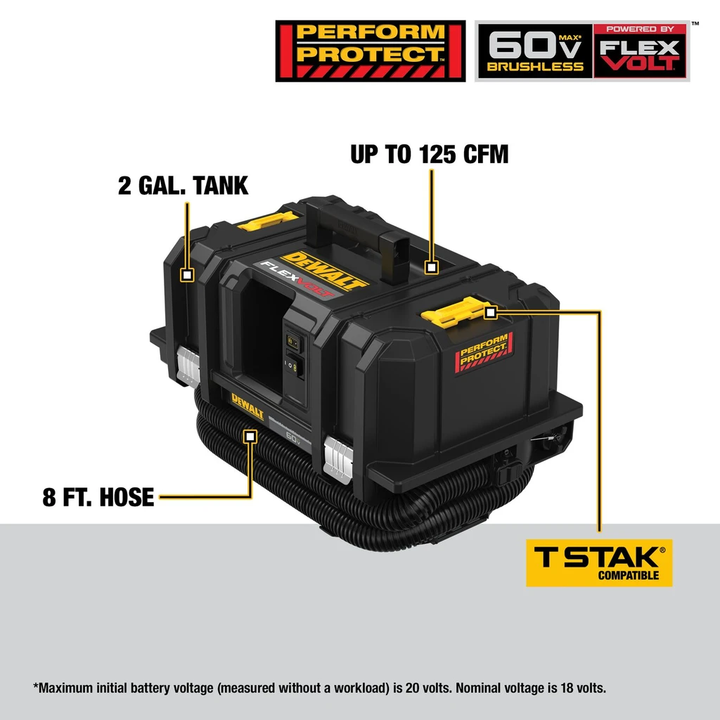 Dewalt FLEXVOLT(R) 60V MAX* Dust Extractor Kit