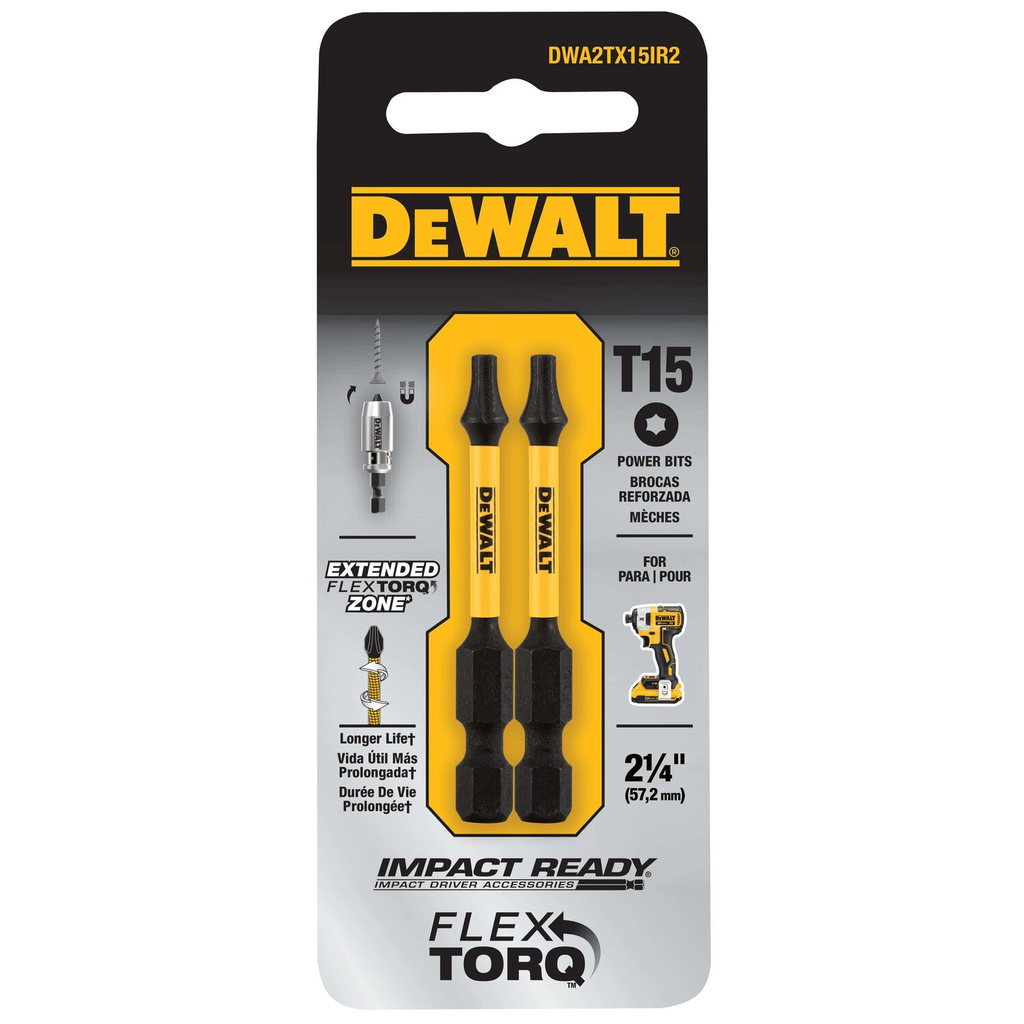 2 IN TORX T15 IMPACK READY 2PK