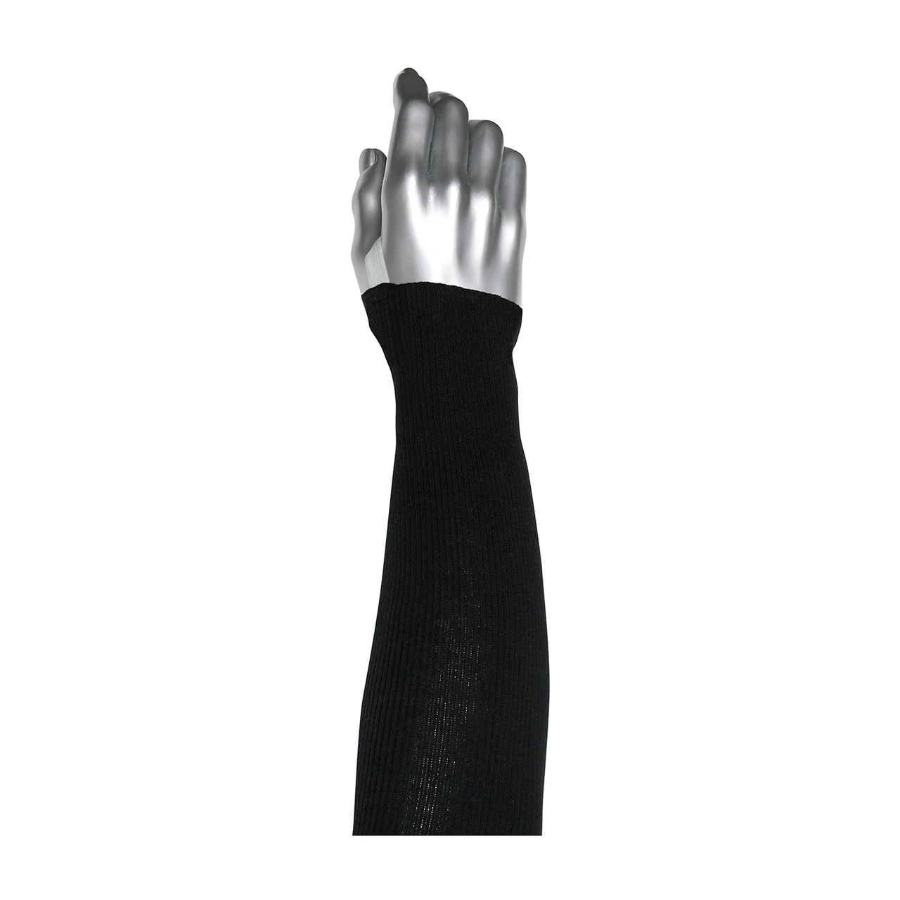 Kut Gard® 15-21PRIBPS-ET  Cut Resistant Sleeve, Size 18", Black, ANSI A2