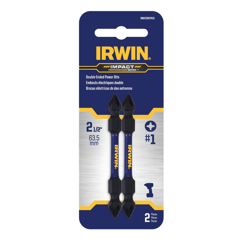 IRWIN IMPACT 2-1/2IN DE PH1 - 2 PACK
