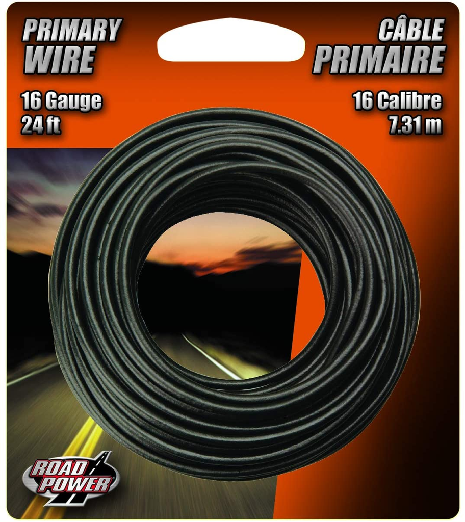 Southwire 24' 16 GAUGE PRIMARY WIRE (BLACK) 6/BX