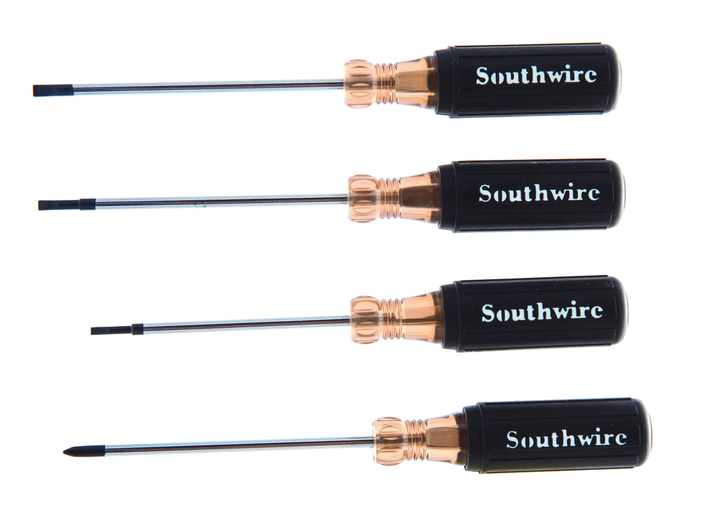 SOUTHWIRE SCREWDRIVERS, 4 PACK MINI
