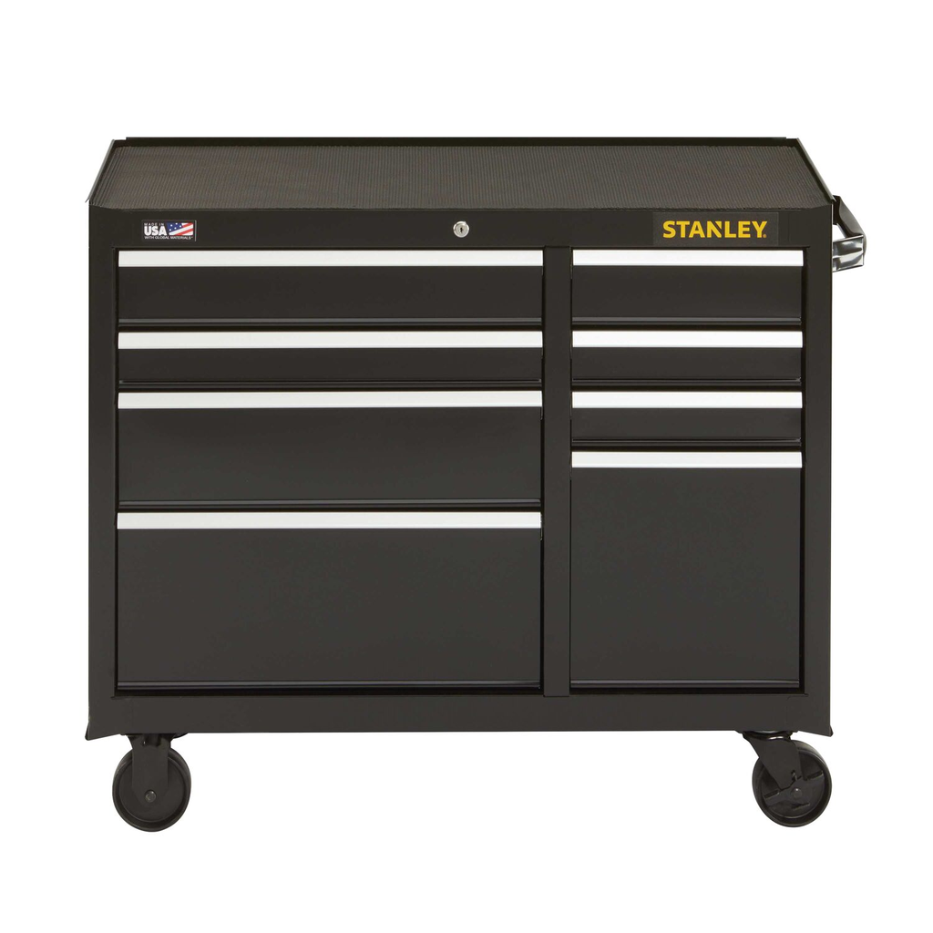 STANLEY 300S 41IN 8DRW CABINET - BLACK