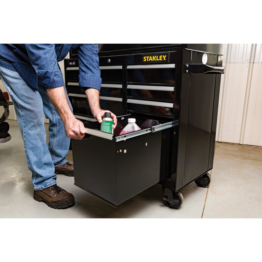 STANLEY 300S 41IN 8DRW CABINET - BLACK