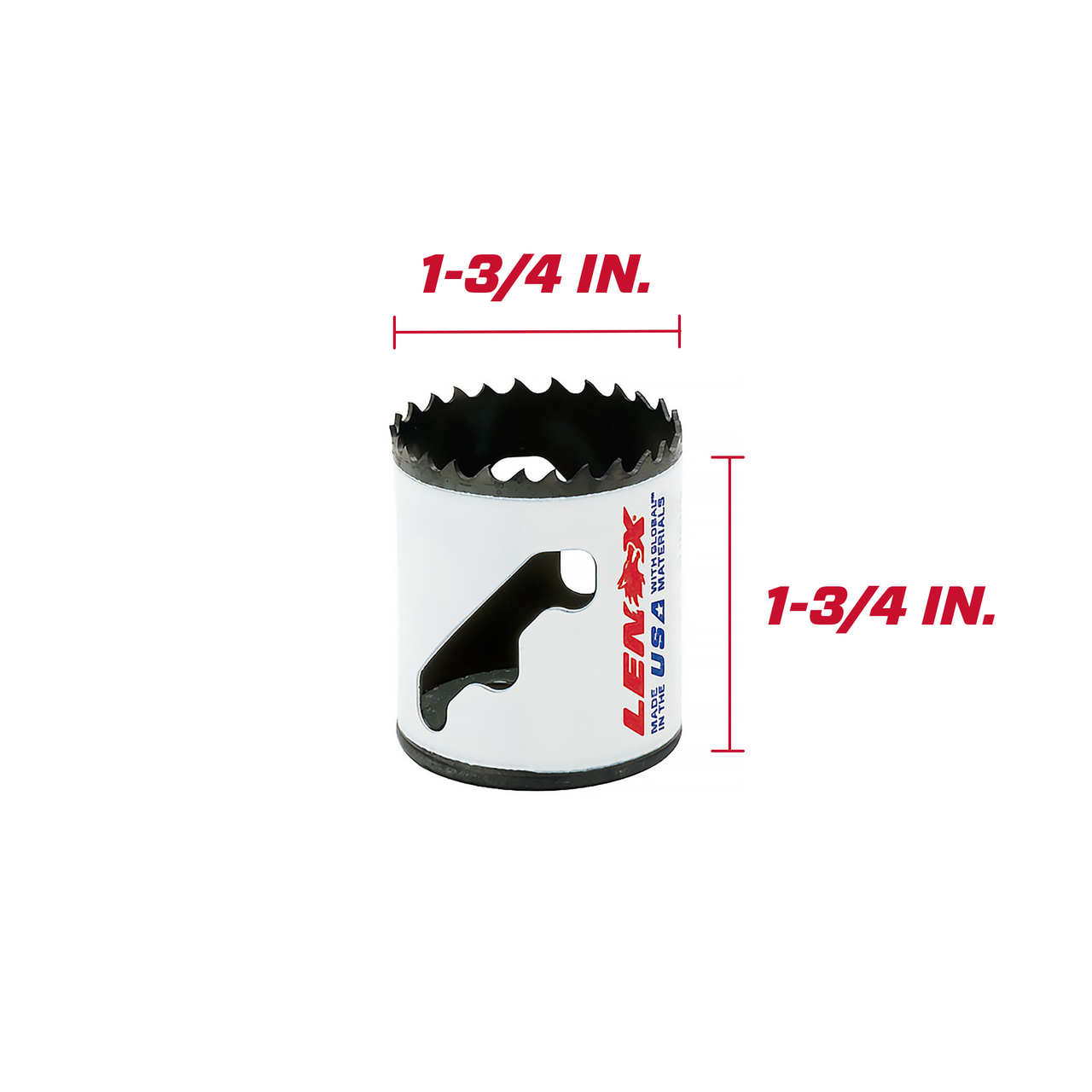 LENOX Bi-Metal Speed Slot Hole Saw With T3 Technology, 1-3/4"