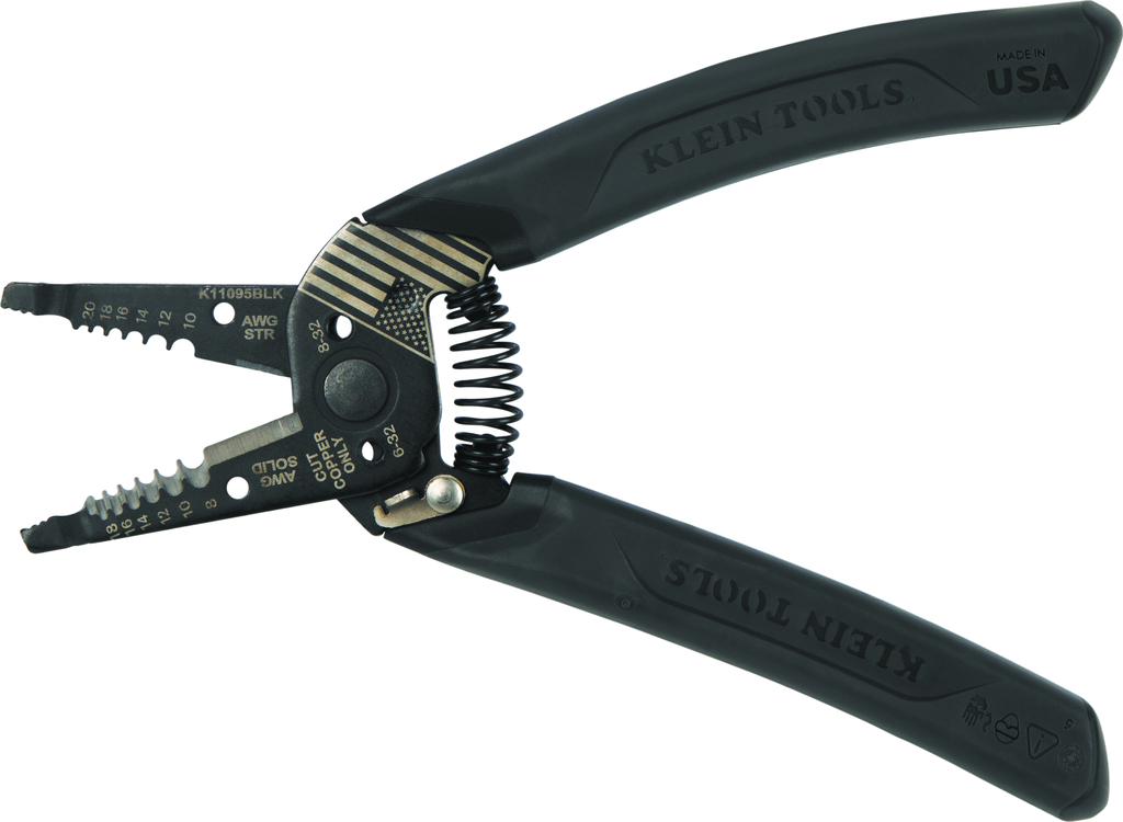 Klein-Kurve® Blackout Wire Stripper / Cutter, 8-20 AWG