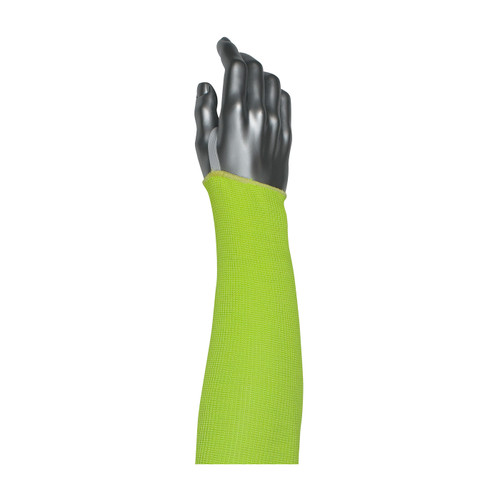 Kut Gard® 10-21HACPNY-ET  Cut Resistant Sleeve, Size 18", Neon Yellow, ANSI A3
