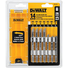 DEWALT Jigsaw Blades Set With Case, T-Shank, 14-Piece