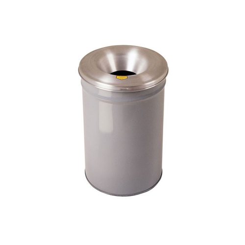 30 Gallon, Cease-Fire® Waste Receptacle, Safety Drum Can With Aluminum Head,Gray - 26630G