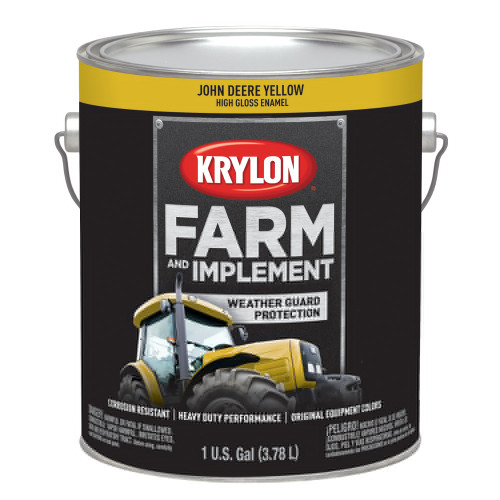 Krylon® Farm & Implement Paint Gallons  John Deere Yellow (JD Yellow) 128 oz. 4/CS