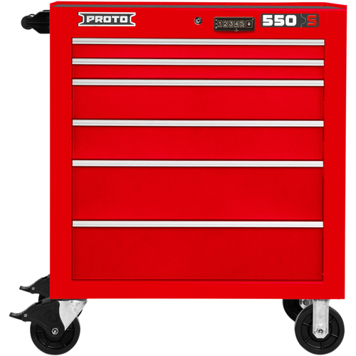 PROTO Roll Cab 34 In 6 Dwr Gl Red