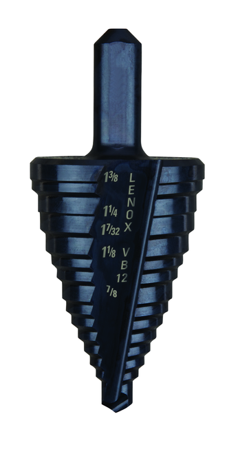 LENOX Step Drill Bit, 7/8-Inch To 1-3/8-Inch with 3/8-Inch Shank